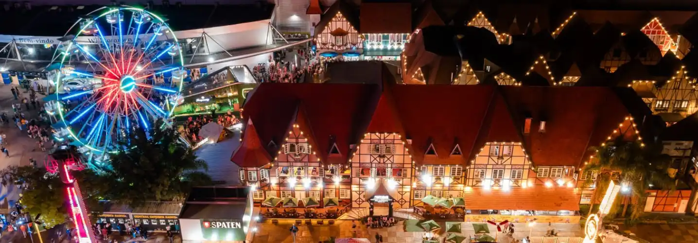 Oktoberfest 2025 Blumenau - Excursão ida e volta, saída de Florianópolis. Garanta seu Lugar, vem curtir a festa mais alemãs das Américas